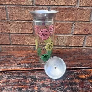 MCM Cocktail Shaker with 9 Drink Recipes